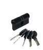 Цилиндровый механизм Цилиндр АЛЛЮР ключ-завертка HD FG 60-5K (25*10*25) BLACK черный перф.ключ 